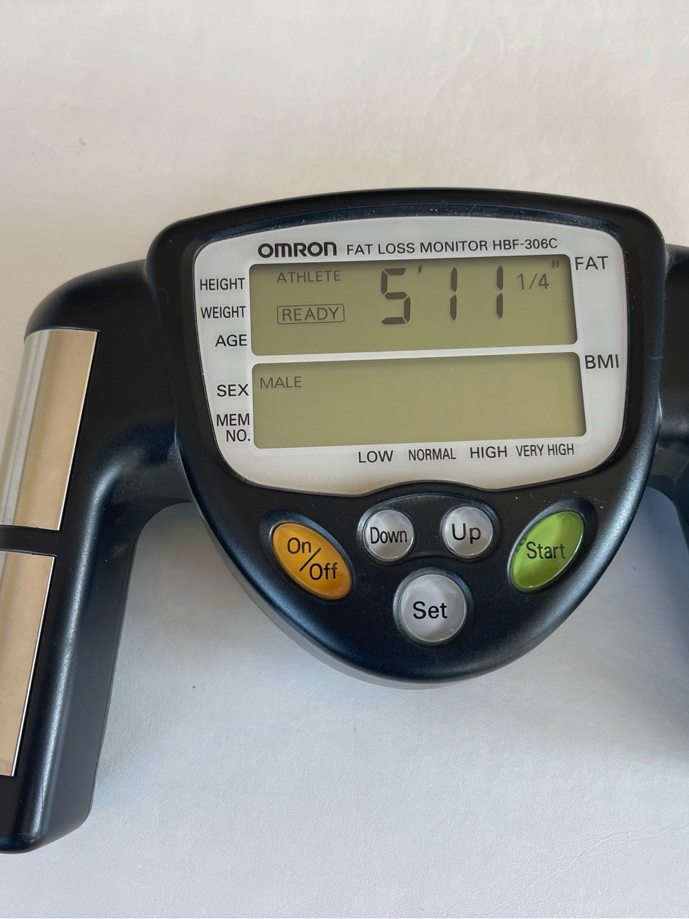 OMRON Black and Silver Body Fat Loss Monitor HBF-306C